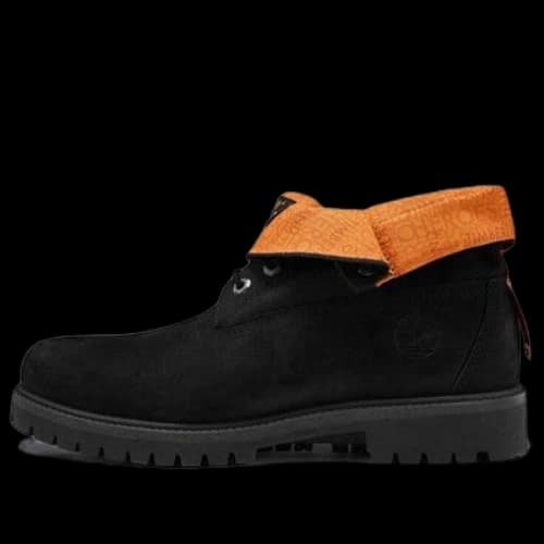 Timberland Roll Top Treadlight Wide-Fit Boot 'Black Nubuck'