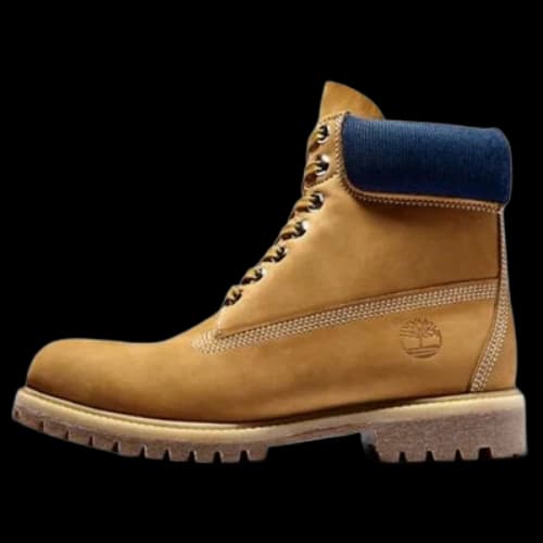 Timberland 6 Inch Premium Waterproof Boots 'Wheat Nubuck Blue Collar'