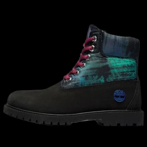 Timberland Heritage NL Sky 6 Inch Waterproof Boots 'Black Nubuck with Print' (Women's)