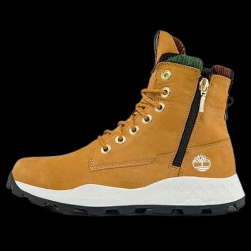 Timberland Brooklyn Side Zip Sneaker Wide Fit Boot 'Wheat Nubuck with Camouflage'