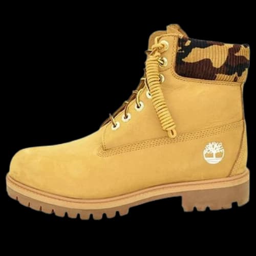 Timberland 6 Inch Premium Boot 'Wheat Nubuck with Camouflage Collar'