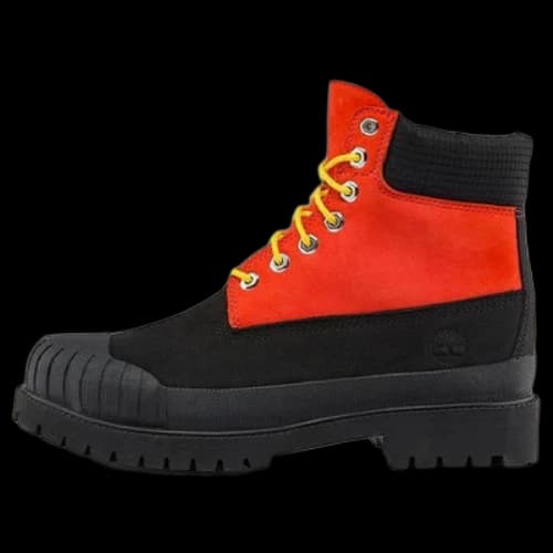 Timberland Premium 6 Inch Waterproof Boot 'Medium Orange Nubuck with Black'