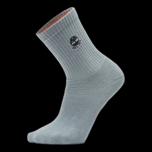 Timberland Logo Quarter Socks 'Grey'