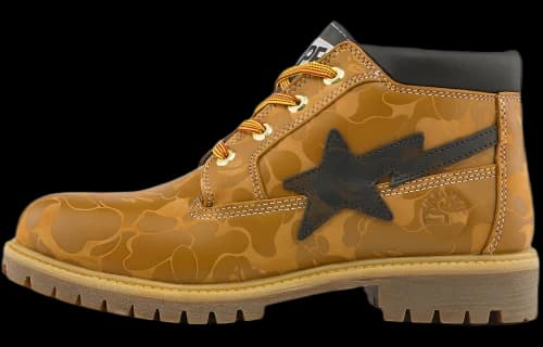 Timberland x BAPE Nelson Premium Waterproof Chukka Boots 'Wheat and Chocolate'