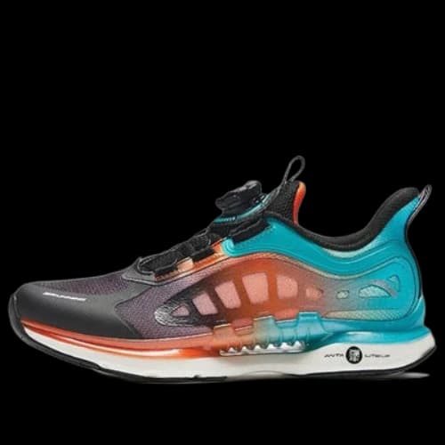 (GS) ANTA Running Series Sneakers 'Black Orange Blue'