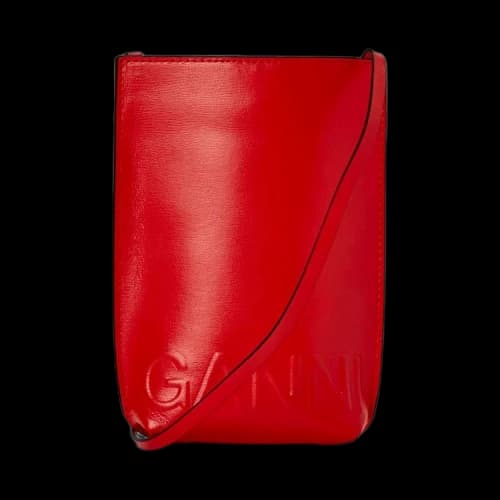 GANNI Banner Small Crossbody 'High Risk Red'