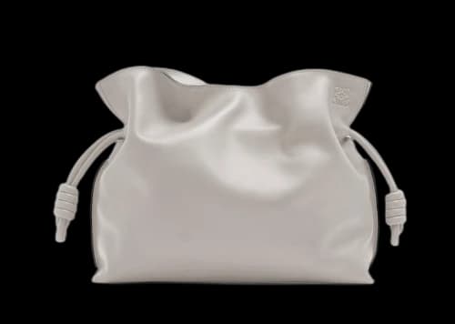 LOEWE Flamenco Clutch In Nappa Calfskin Ghost