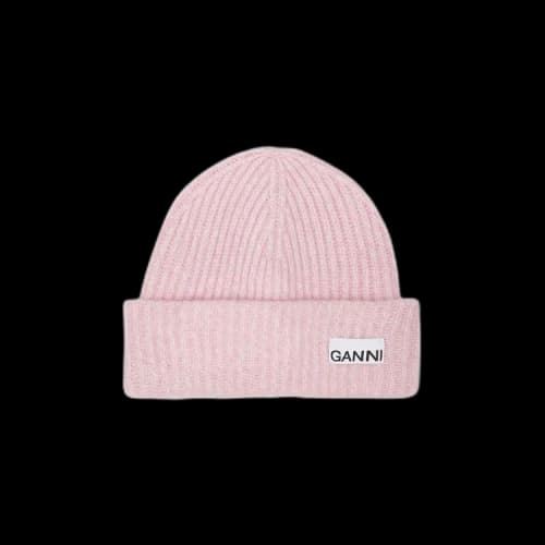 GANNI Structured Rib Beanie 'Lilac'