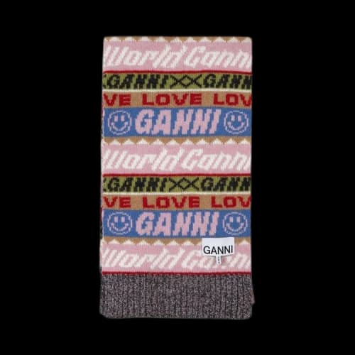 GANNI Graphic Beanie 'Multicolor'