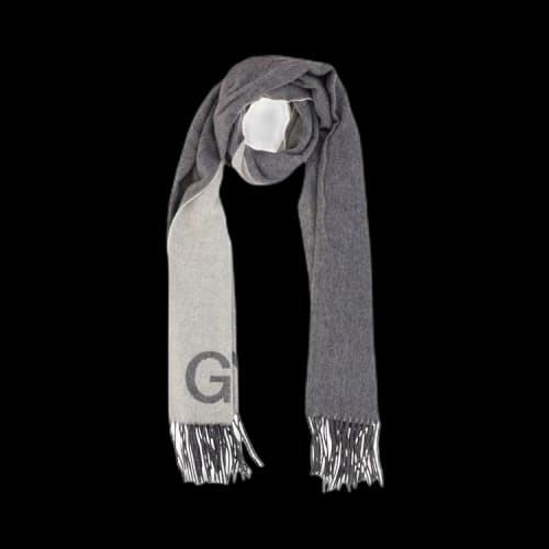 GANNI Fringed Wool Scarf 'Paloma Melange'