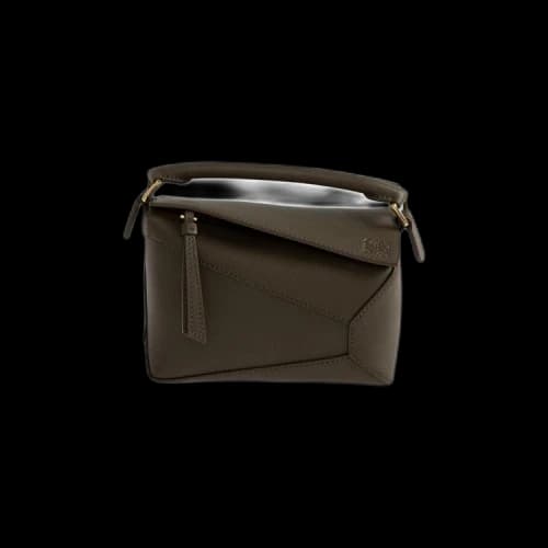 Loewe Mini Puzzle Edge Bag 'Dark Khaki Green'