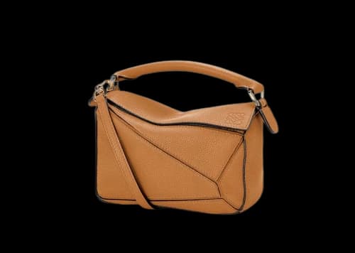 LOEWE Mini Puzzle Bag In Soft Grained Calfskin Light Caramel