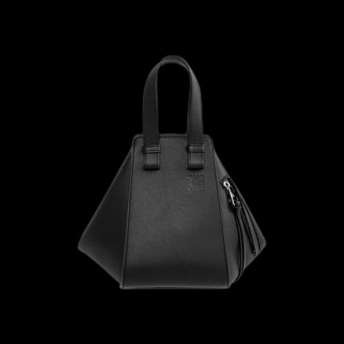 LOEWE Compact Hammock Bag In Classic Calfskin Black
