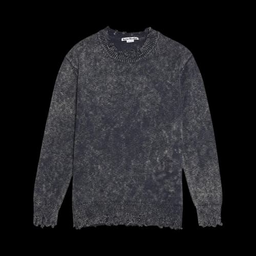 Acne Studios Korenza Texture Print Jumper 'Navy'