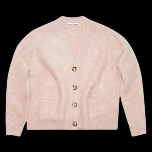 Acne Studios Wool Mohair Cardigan 'Faded Pink'