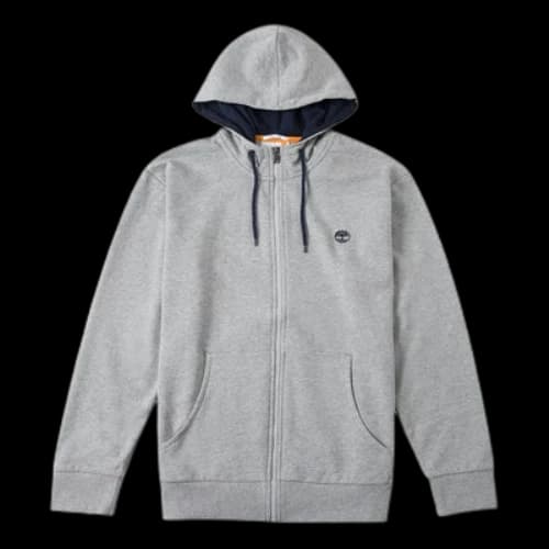 Timberland Oyster River Zip Front Hoodie 'Grey'