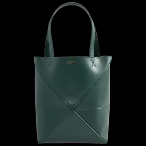 Loewe Mini Puzzle Fold Tote Bag 'Vetiver'