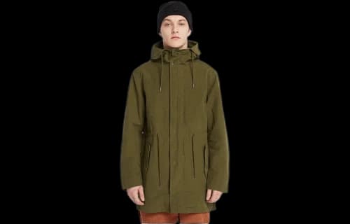 Timberland Snowdon Peak Fishtail Parka Jacket 'Olive Green'