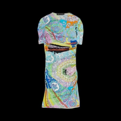 Vintage Versace Printed Dress 'Multicolor', From the Closet of Sita Abellan