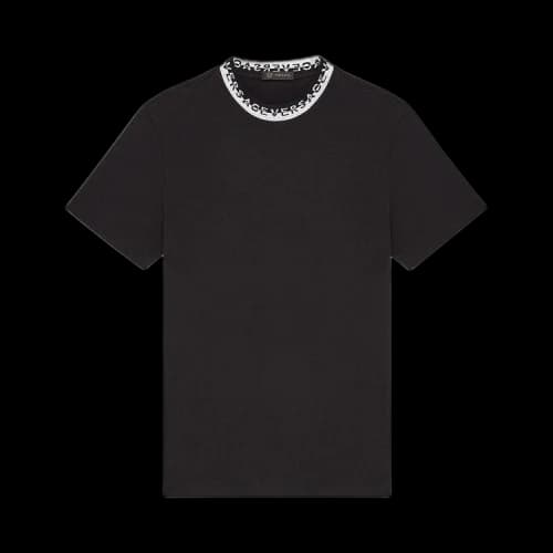 Versace Logo Collar T-Shirt 'Black'