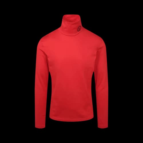 Versace Logo Turtle Neck Shirt 'Red'