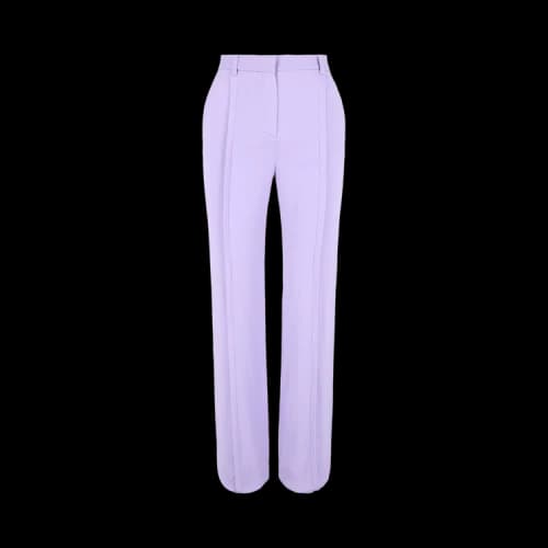 Versace Pleated Wide Leg Pants Purple