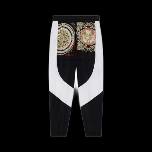 Versace Barocco Mosaic Motif Pants 'Black/White'