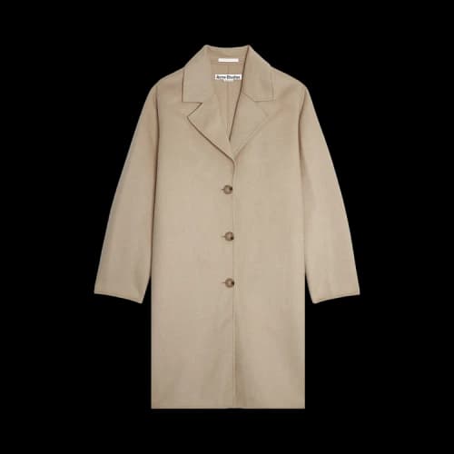 Acne Studios Single-Breasted Coat 'Cold Beige'