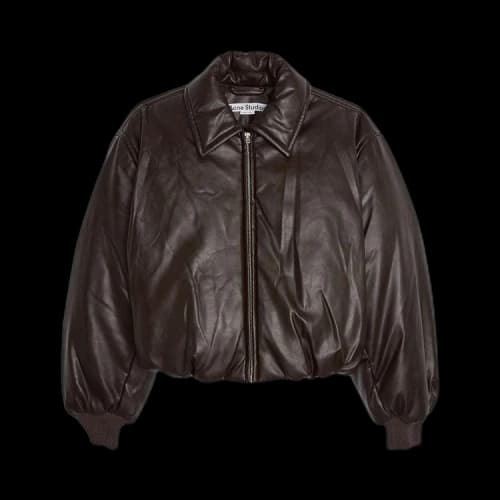 Acne Studios Coated Bomber Jacket 'Dark Brown'