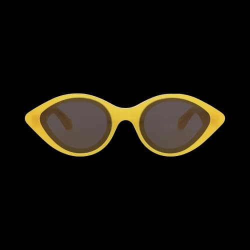 Alaia Cat Eye-Frame Recycled Acetate Sunglasses Yellow Yellow Grey (AA0069S-30014222-003)