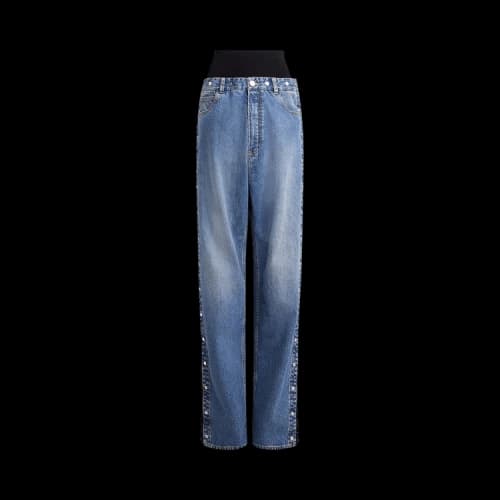 Alaïa Snap Jeanss 'Bieu Vintage'