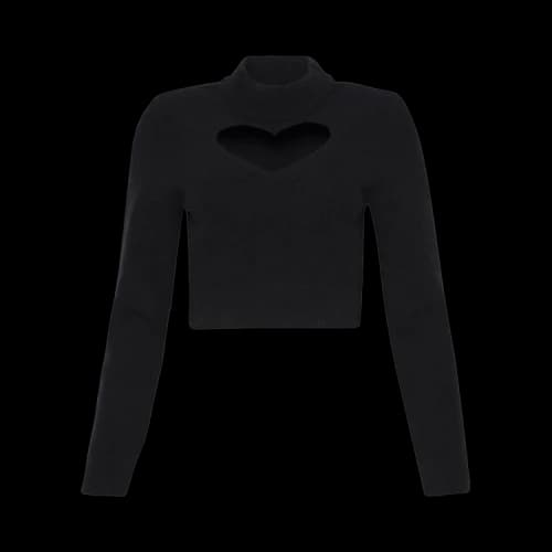 Alaïa Heart Jumper 'Noir'