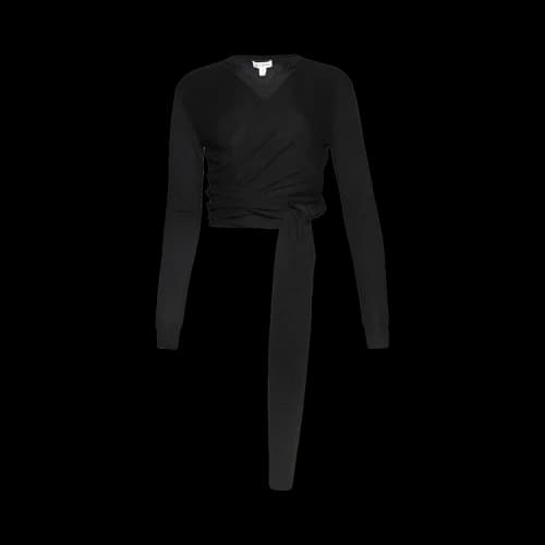 Alaïa Wrap Top 'Noir'