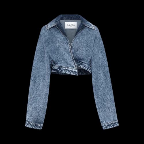 Alaïa Spiral Jacket 'Bleu Neige'