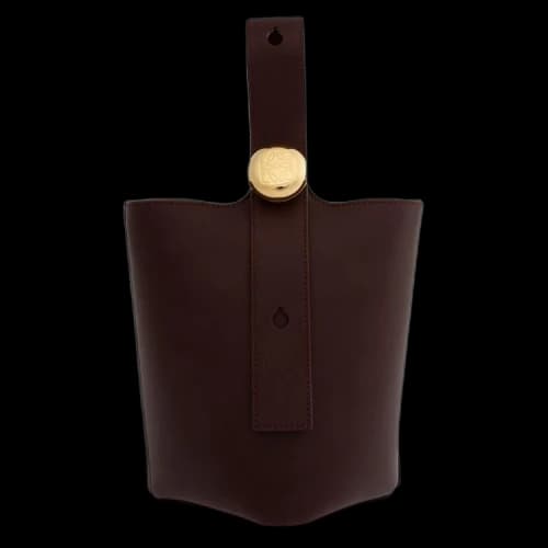 Loewe Mini Pebble Bucket 'Dark Burgundy'
