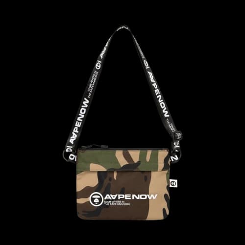AAPE AAPENOW Camo Crossbody Bag 'Green/Multicolor'