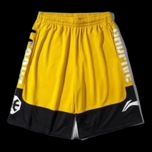 Li-Ning BadFive Logo Basketball Shorts 'Yellow Black'