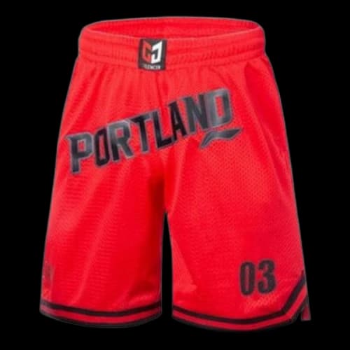 Li-Ning C.J. McCollum Portland 03 Game Basketball Shorts 'Red'