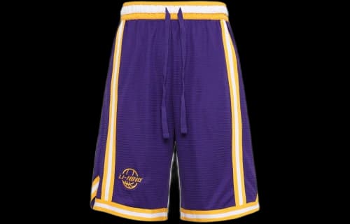 Li-Ning BadFive Quick Drying Basketball Shorts 'Purple Yellow'