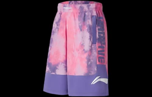 Li-Ning BadFive Logo Basketball Shorts 'Pink Purple'