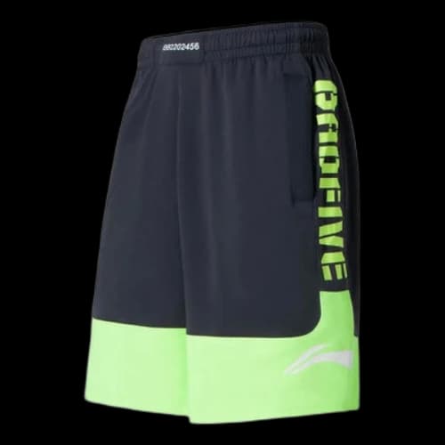 Li-Ning BadFive Logo Basketball Shorts 'Blue Neon Green'