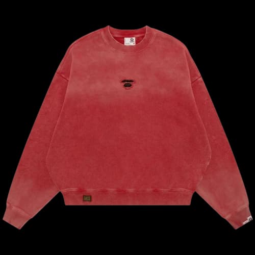 AAPE AAPEUNVS Unvs Crew Neck Sweatshirt 'Red'