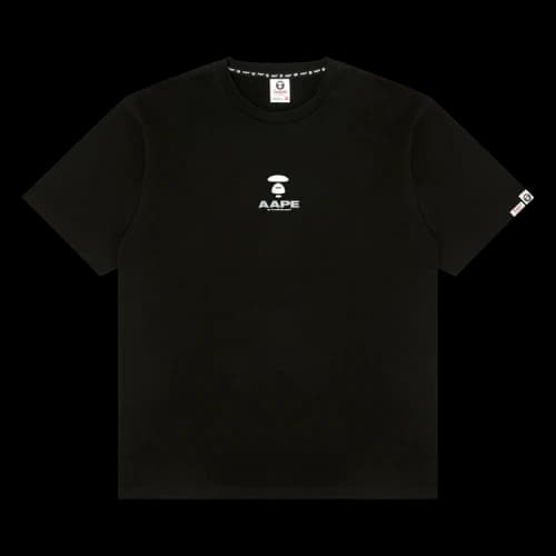AAPE Moonface Logo Tee 'Black'