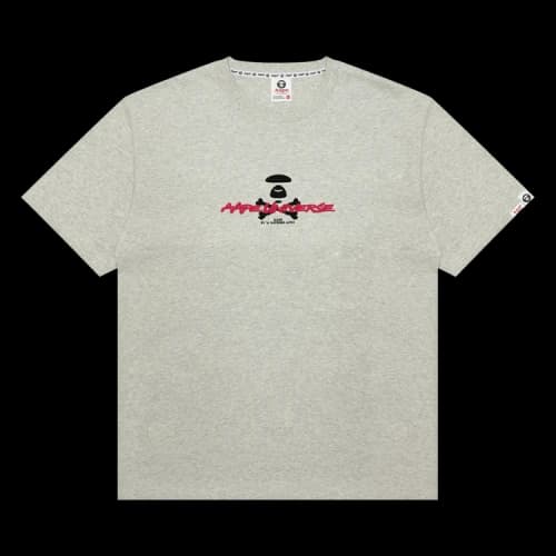 AAPE AAPEUNVS Unvs Graphic Tee 'White/Heather'