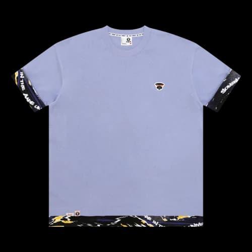 AAPE Moonface Logo Tee 'Purple/Light'