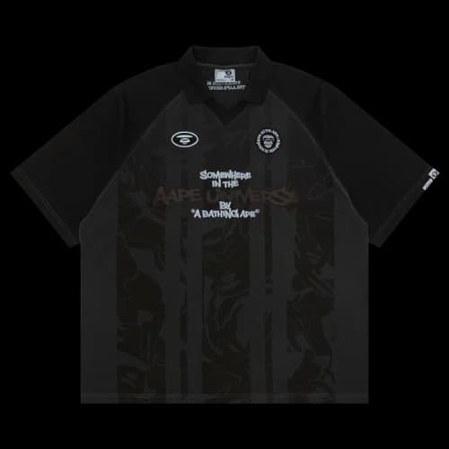 AAPE AAPEUNVS Unvs Moonface Jersey Tee 'Black/Light'