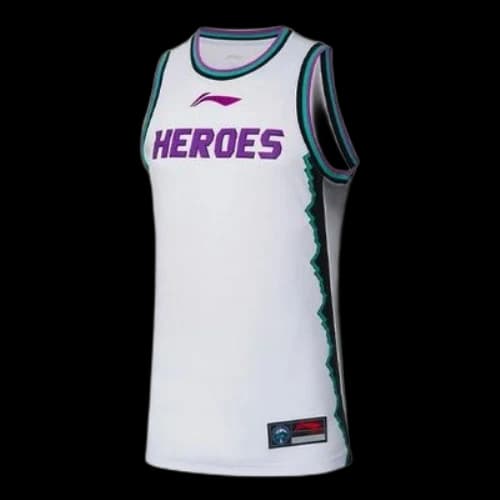 Li-Ning 2019 Shandong Team Basketball Tournament CBA Jersey 'White Purple'