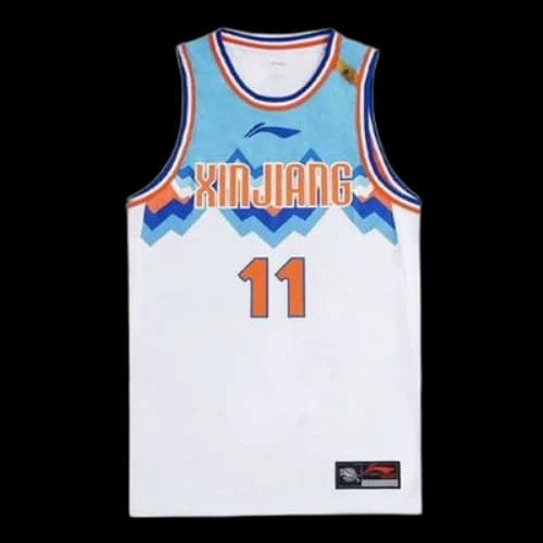 Li-Ning x CBA Xinjiang Flying Tiger Jersey 'White Blue'