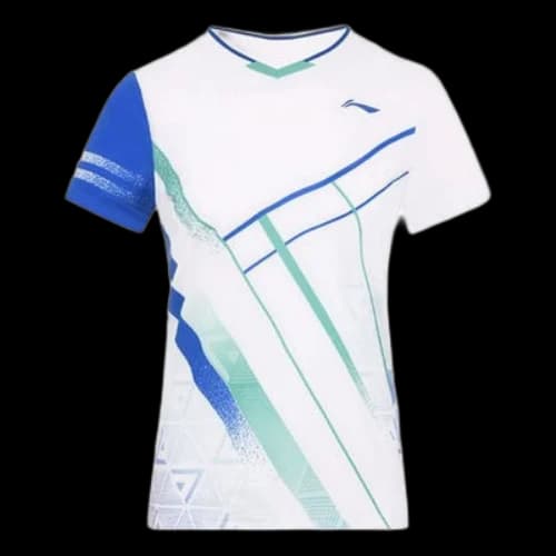 Li-Ning Badminton Series Quick Dry Training tournament Short Sleeve White
