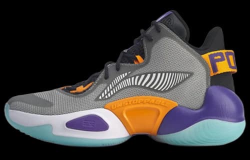 Li-Ning Power 6 Premium Mid x CBA 'Gray Black Orange'